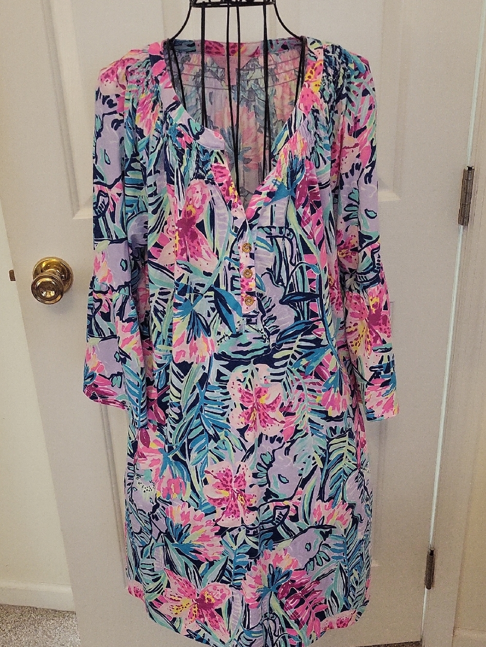 Lilly Pulitzer Tiegen Tunic Dress Soiree Print